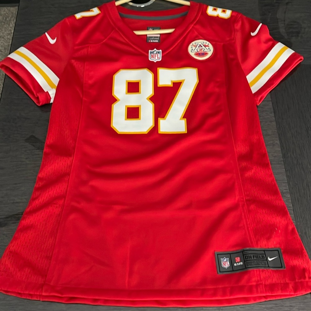 Kansas City Chiefs Travis Kelce On Field Jersey #87